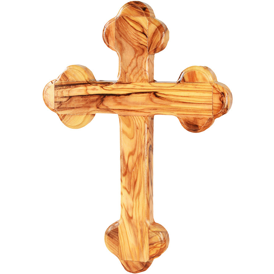 Cruz Artesanal de Madera de Olivo – Tierra Santa