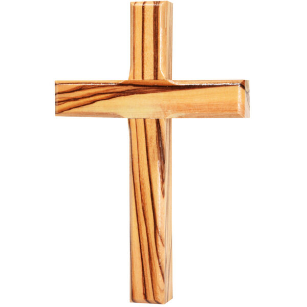 Cruz Clásica de Madera de Olivo – Tierra Santa